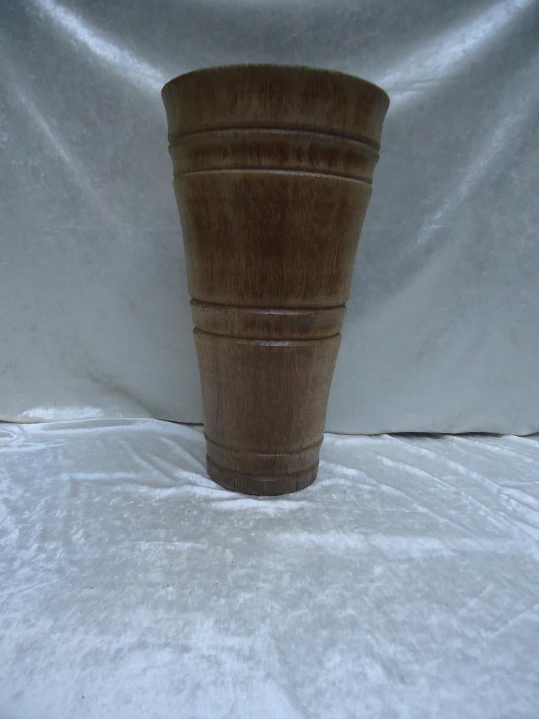 Massief Eiken Paraplubak jaren 70  Japandi Design, Ophalen, Gebruikt, Hout