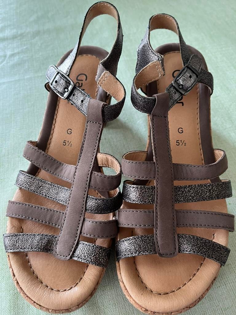 ZGAN GABOR SANDAALTJES mt 38-1/2, Bruin, Nieuw, Sandalen of Muiltjes, Ophalen of Verzenden
