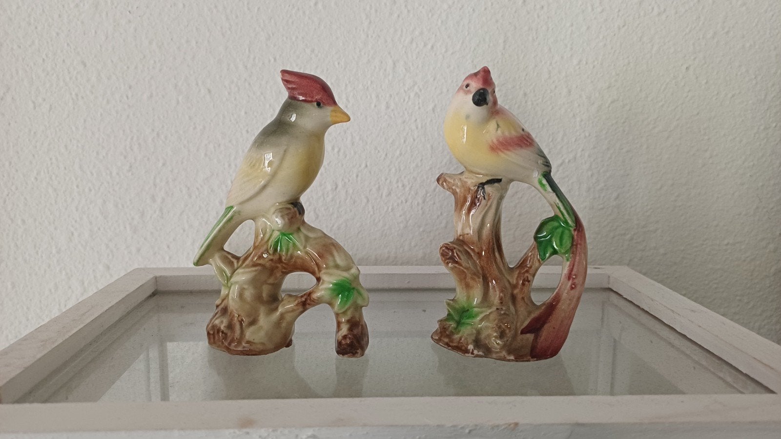 Decoratieve vogels op tak - keramiek, Ophalen of Verzenden