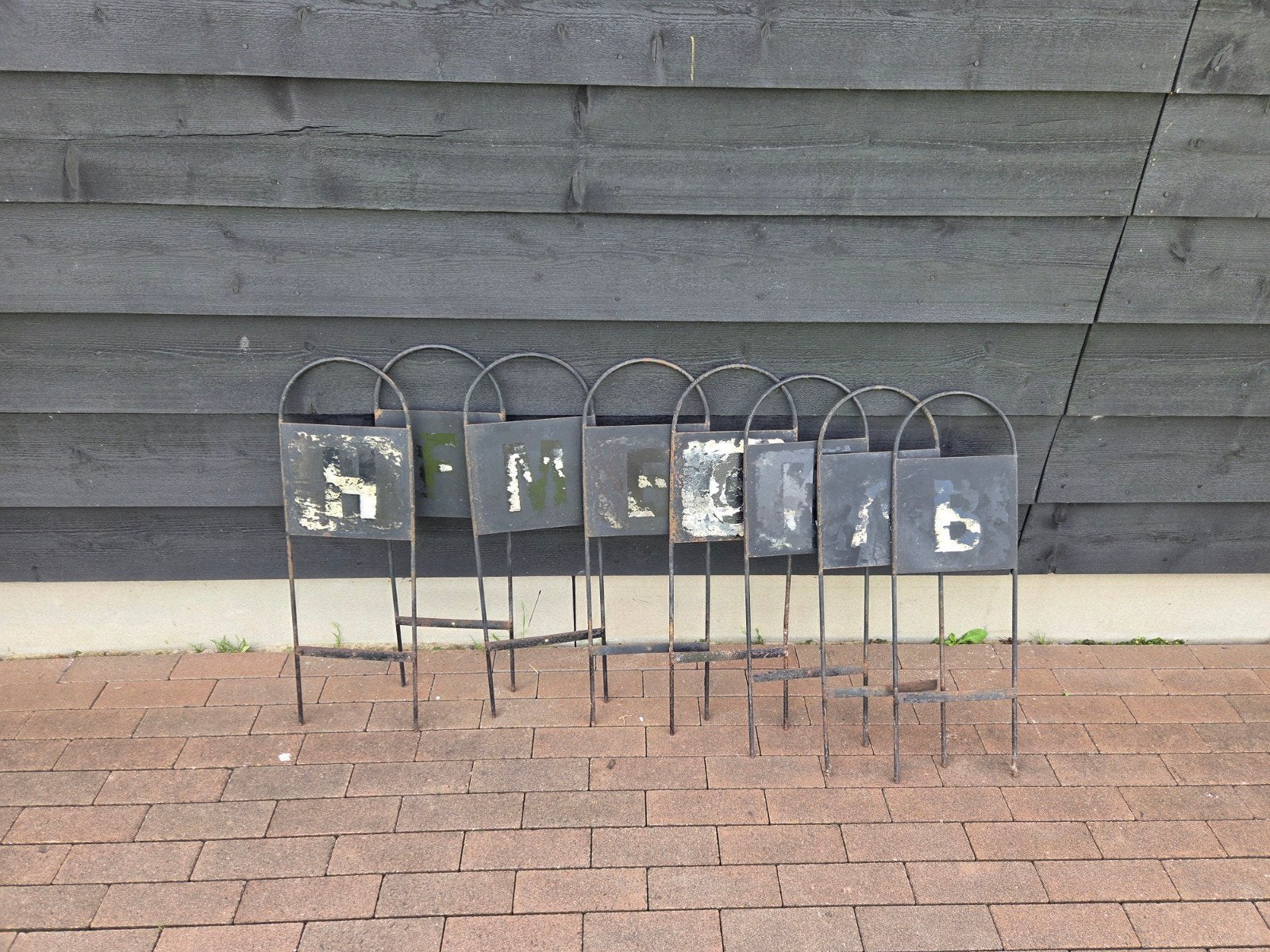 Manege letters 8 stuks, Dieren en Toebehoren, Ophalen, Gebruikt