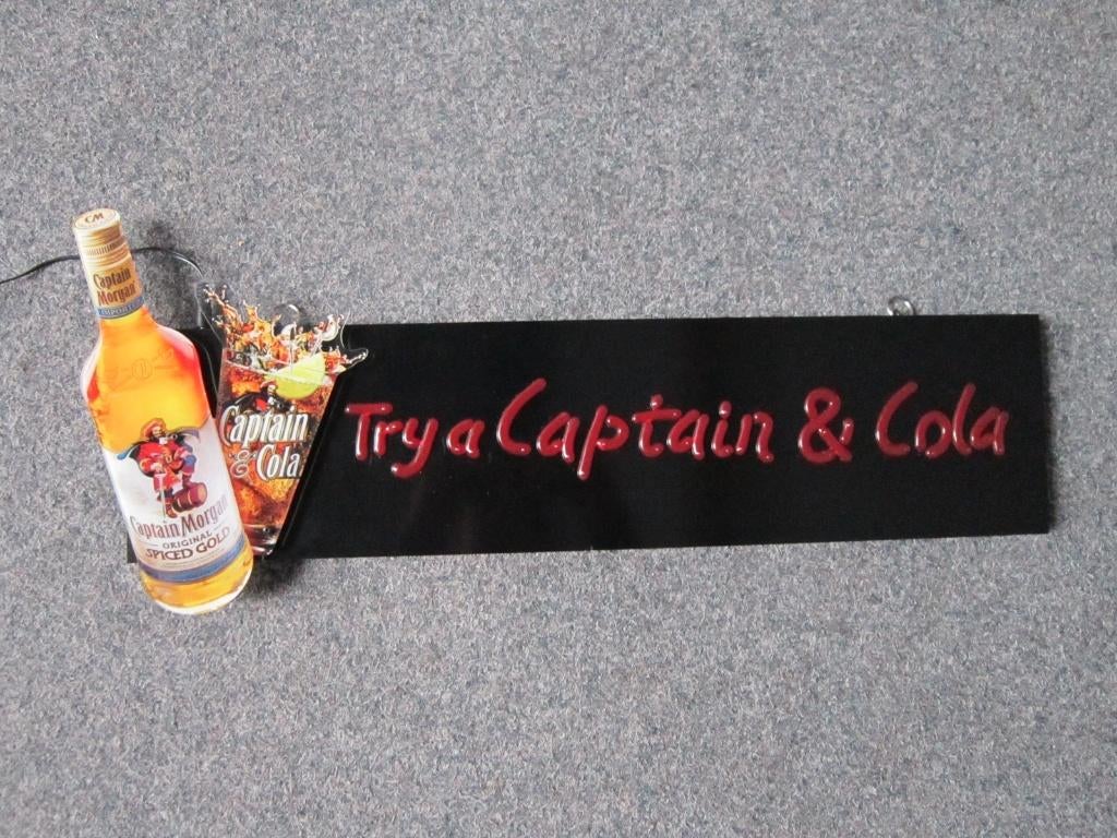 CAPTAIN MORGAN LED LICHTRECLAME, Ophalen, Gebruikt, Lichtbak of (neon) lamp