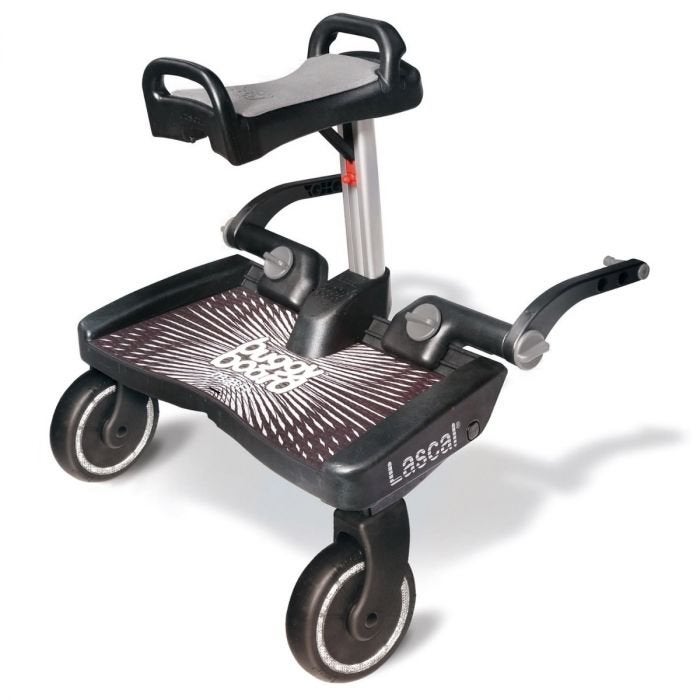 Lascal BuggyBoard Maxi Meerijdplankje met zitje, Kinderen en Baby's, Kinderwagens en Combinaties, Ophalen of Verzenden, Gebruikt