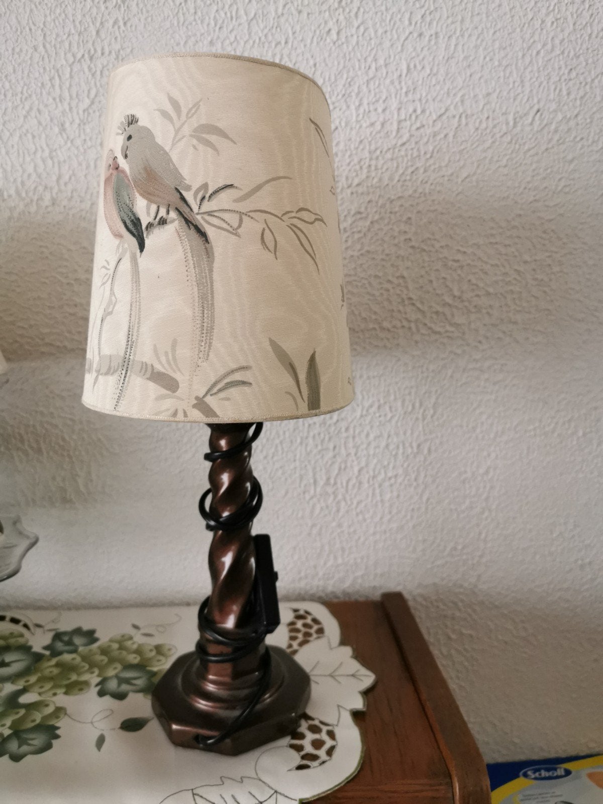 Retro schemerlamp tafel lamp, Ophalen, Gebruikt, Minder dan 50 cm
