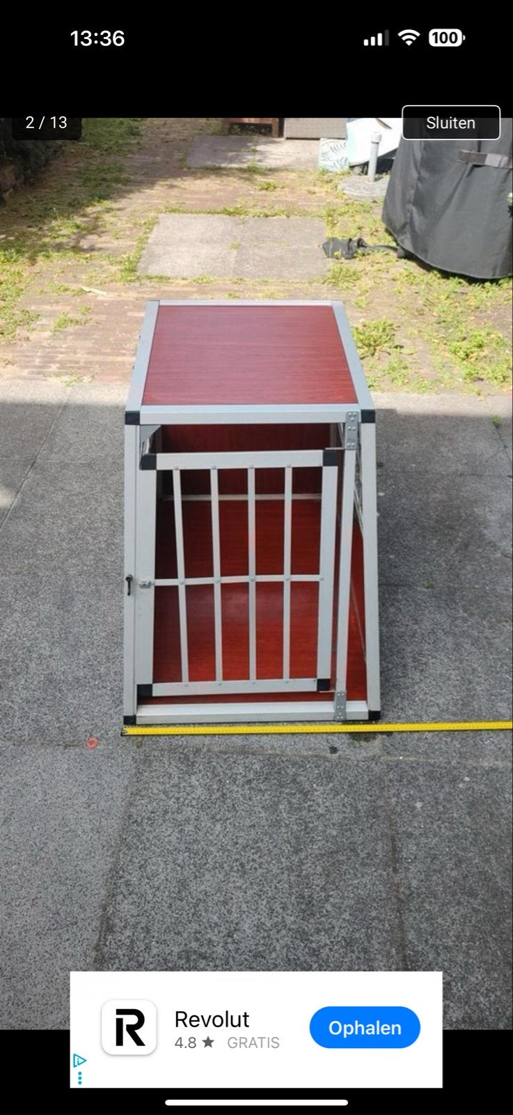 Gratis hondenbench, Dieren en Toebehoren, Hondenbenches, Ophalen, Gebruikt