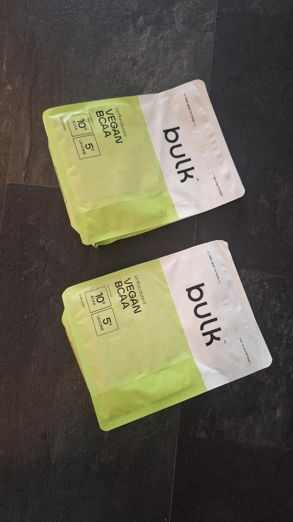 Bulk Powders  Vegan BCAA  2 x 500 gram, Ophalen of Verzenden, Nieuw, Poeder of Drank