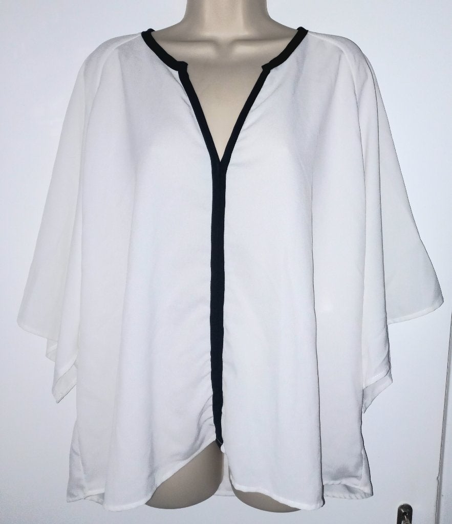 Janina tuniek maat 46, Kleding | Dames, Grote Maten, Ophalen of Verzenden, Zo goed als nieuw, Wit, Blouse of Tuniek