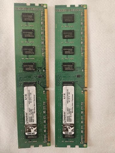 Kingston 4GB (2x2GB) DDR3 1333MHz PC-RAM Set, Gebruikt, DDR3, Ophalen of Verzenden, Desktop