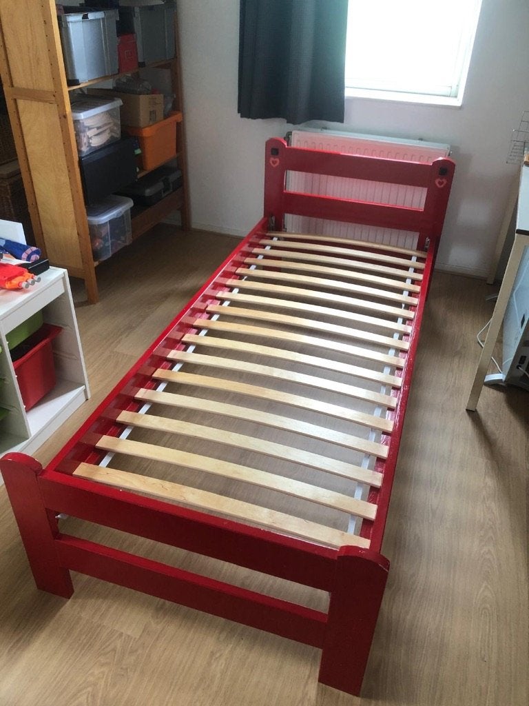 Bed 80 bij 200, Ophalen, Gebruikt, Eenpersoons, 80 cm