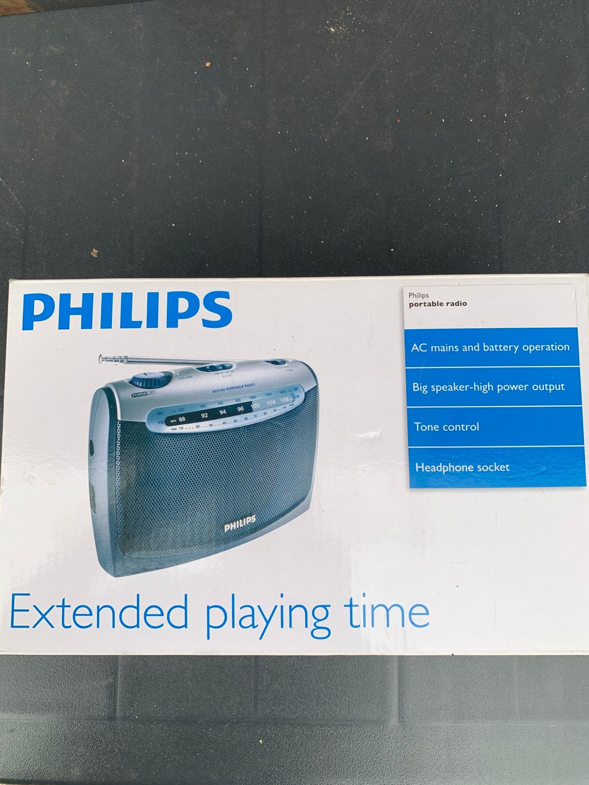 Philips portibel radio., Ophalen of Verzenden, Gebruikt