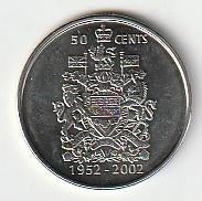 50  cent  2002  Canada. km. 444  proof, Ophalen of Verzenden, Noord-Amerika, Losse munt