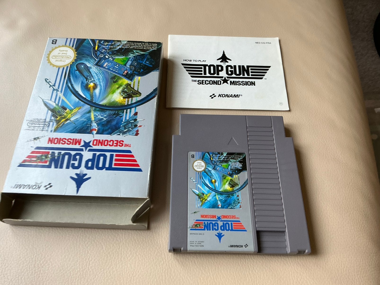 top gun second mission Nintendo NES, Ophalen, 1 speler, Racen en Vliegen, Zo goed als nieuw