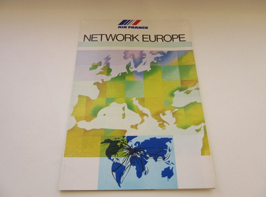 Air France - network Europe, Verzamelen, Verzenden, Zo goed als nieuw, Overige typen