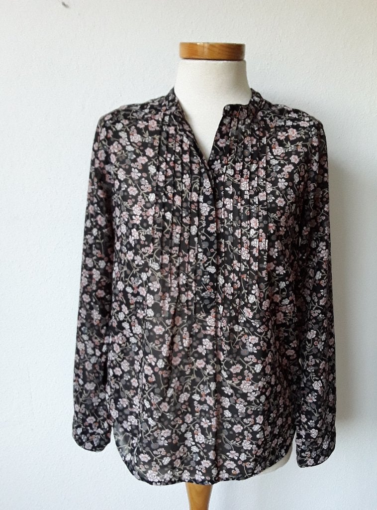 Lollys Laundry print blouse mt XS/S, Overige kleuren, Verzenden, Zo goed als nieuw, Maat 34 (XS) of kleiner