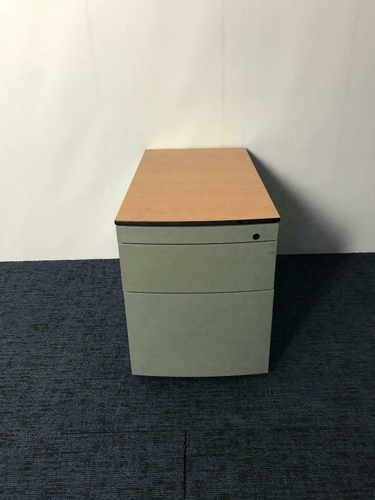 1 x Aspa ladeblok, aluminium, donker beuken topblad, Ophalen, Minder dan 50 cm, Gebruikt, 3 of 4 laden