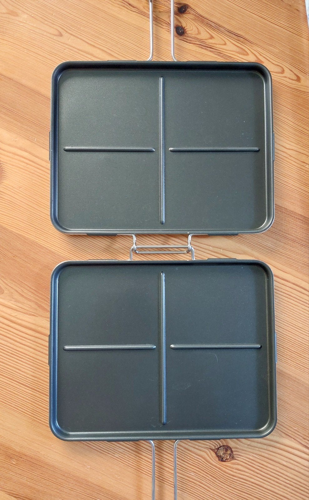 Groot tosti ijzer voor 4 tosti's tegelijk voor open vuur., Overige typen, Ophalen of Verzenden, Zo goed als nieuw, Zwart