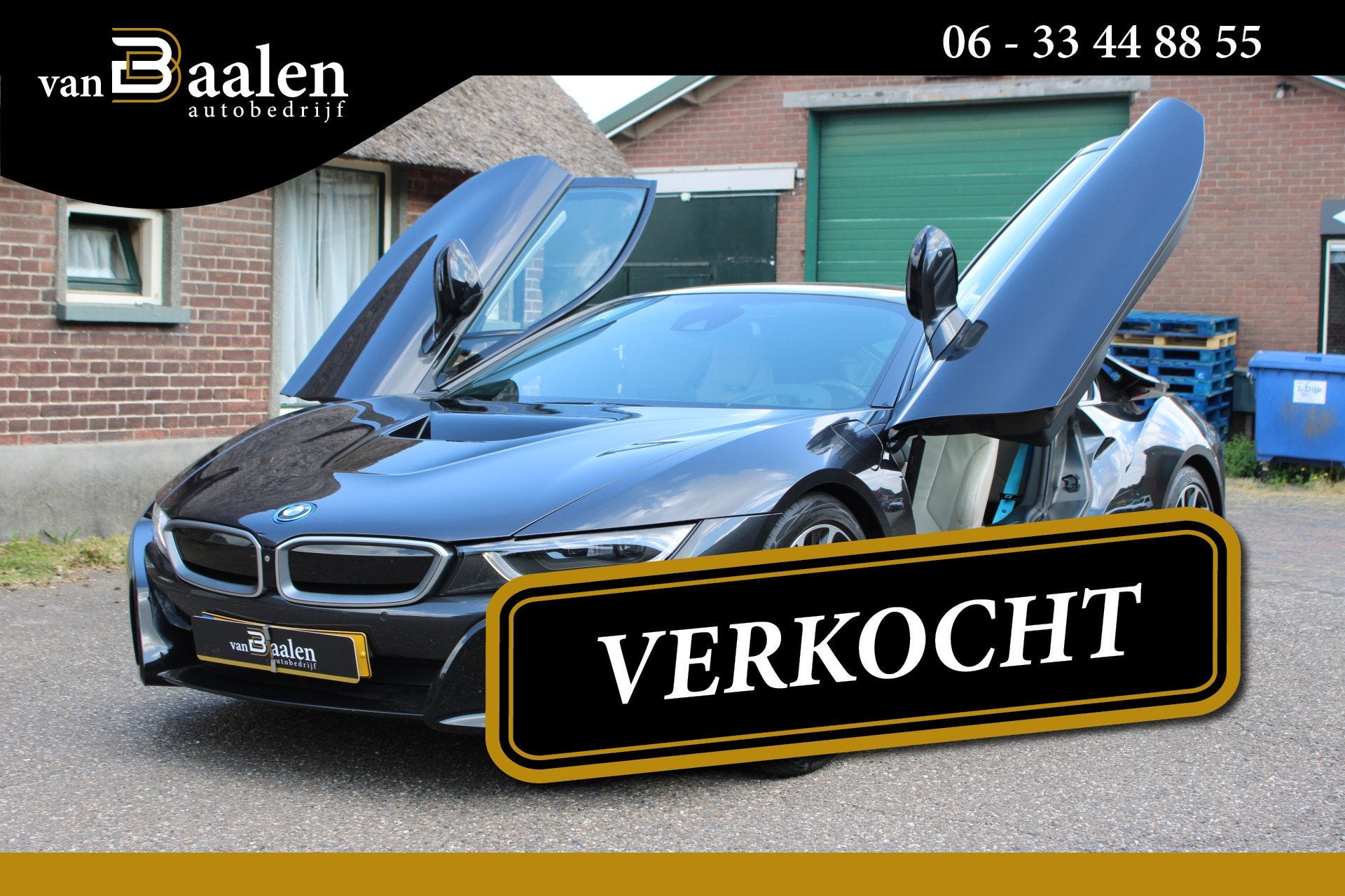 BMW i8 1.5 PHEV SOh 93.6% *VERKOCHT!* (bj 2015, automaat), Auto's, Automaat, Dealer onderhouden, Gebruikt, Euro 6