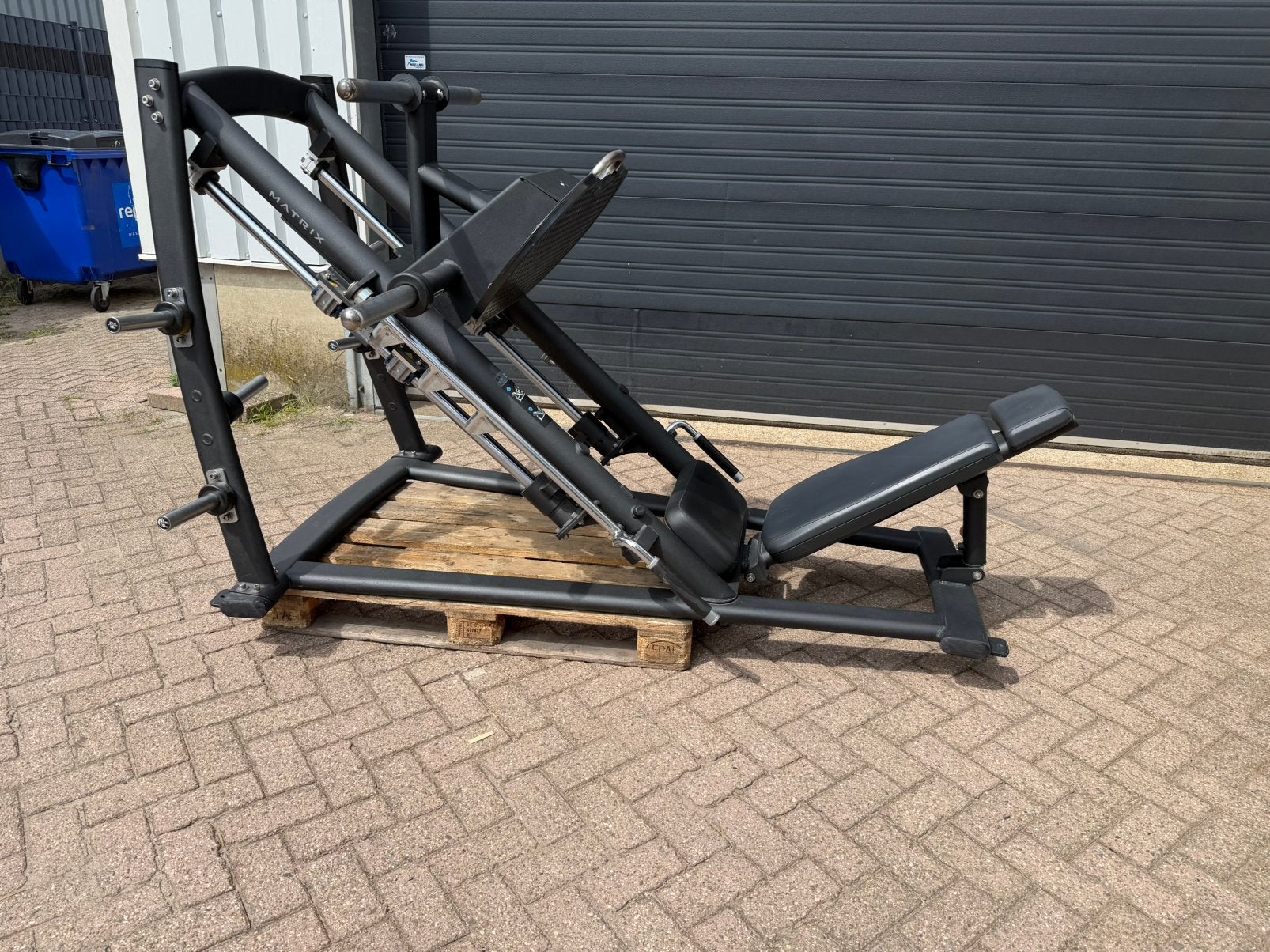 Matrix Zwarte Plate Loaded Legpress 45% graden, Sport en Fitness, Ophalen, Gebruikt, Overige typen