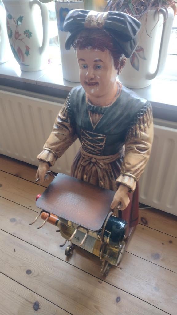 Vintage wijn serveerster heel mooi apart !, Ophalen, Gebruikt