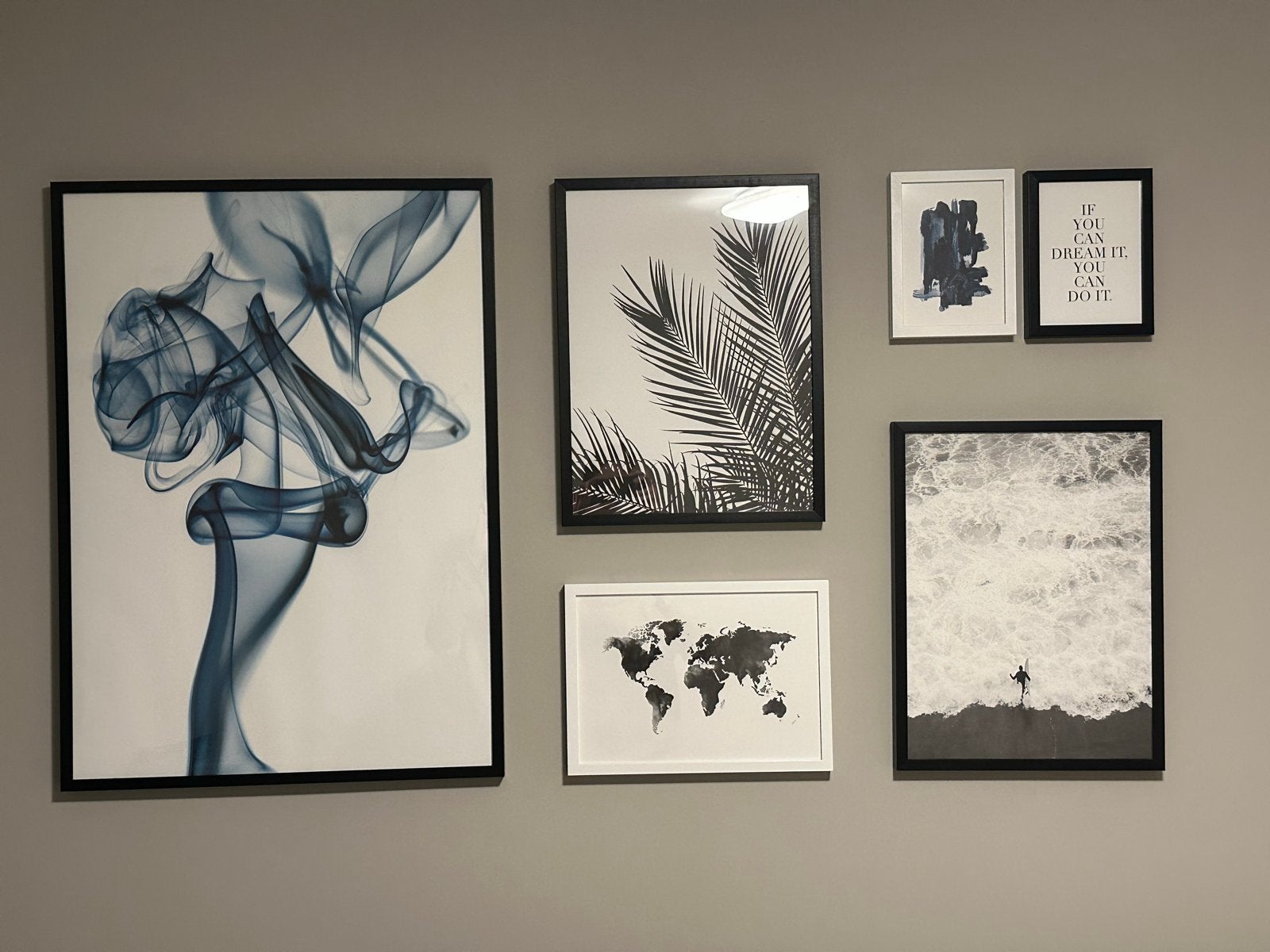 6 Desenio lijsten met posters, diverse afmetingen, Ophalen, 50 – 75, Minder dan 50 cm, Zo goed als nieuw