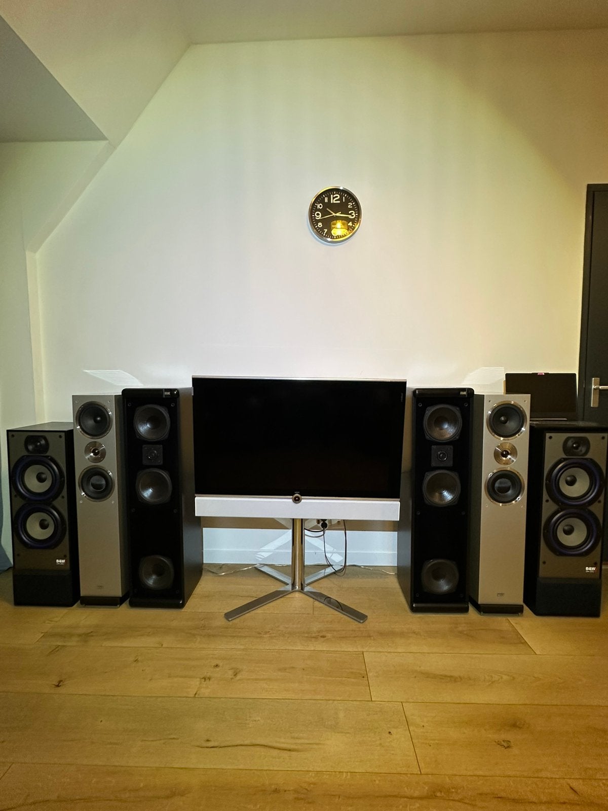 Premium hifi: B&W 330i / Elac EL 150 / Heco Elan 500, Ophalen of Verzenden, 120 watt of meer, Front, Rear of Stereo speakers, Bowers & Wilkins (B&W)