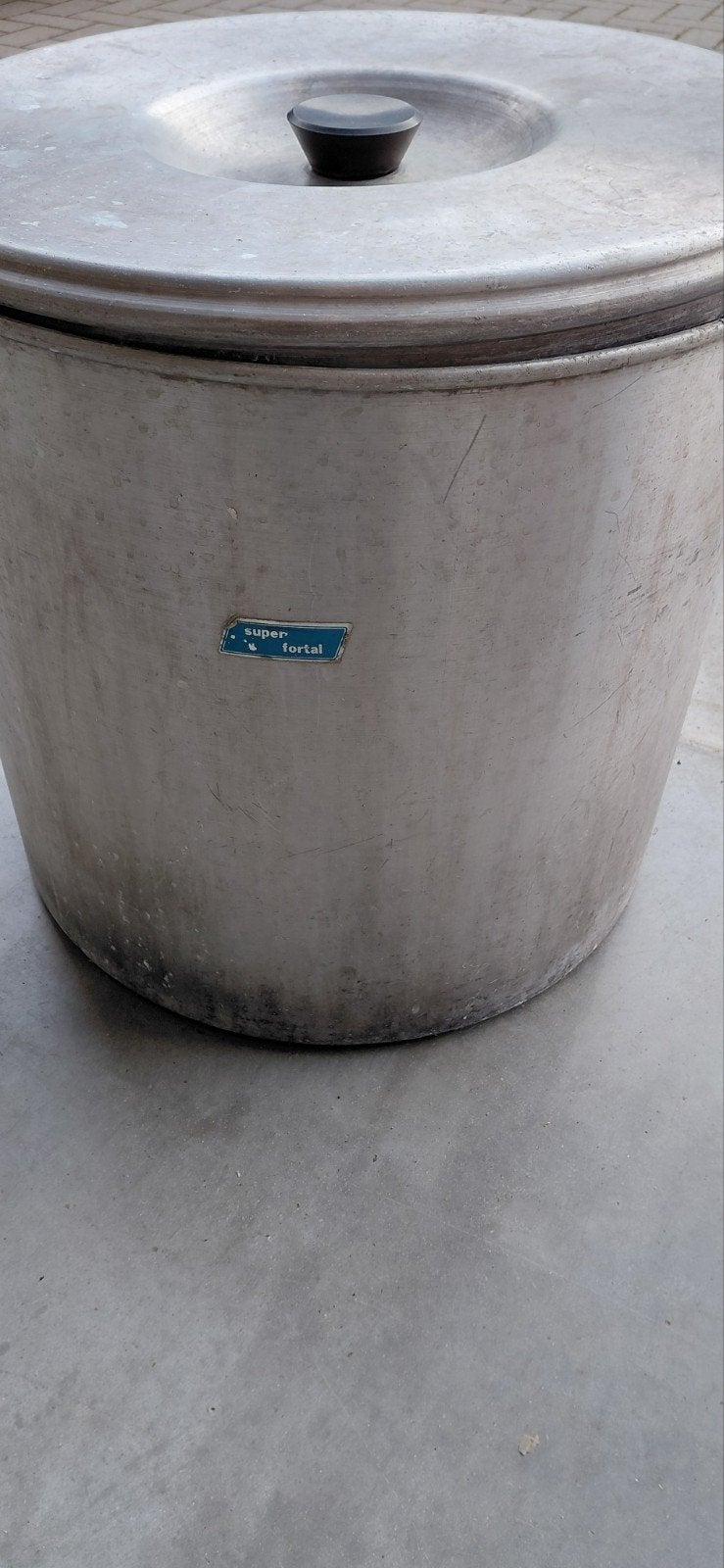 Grote aluminium wasketel met deksel - Super Fortal, Ophalen, Gebruikt