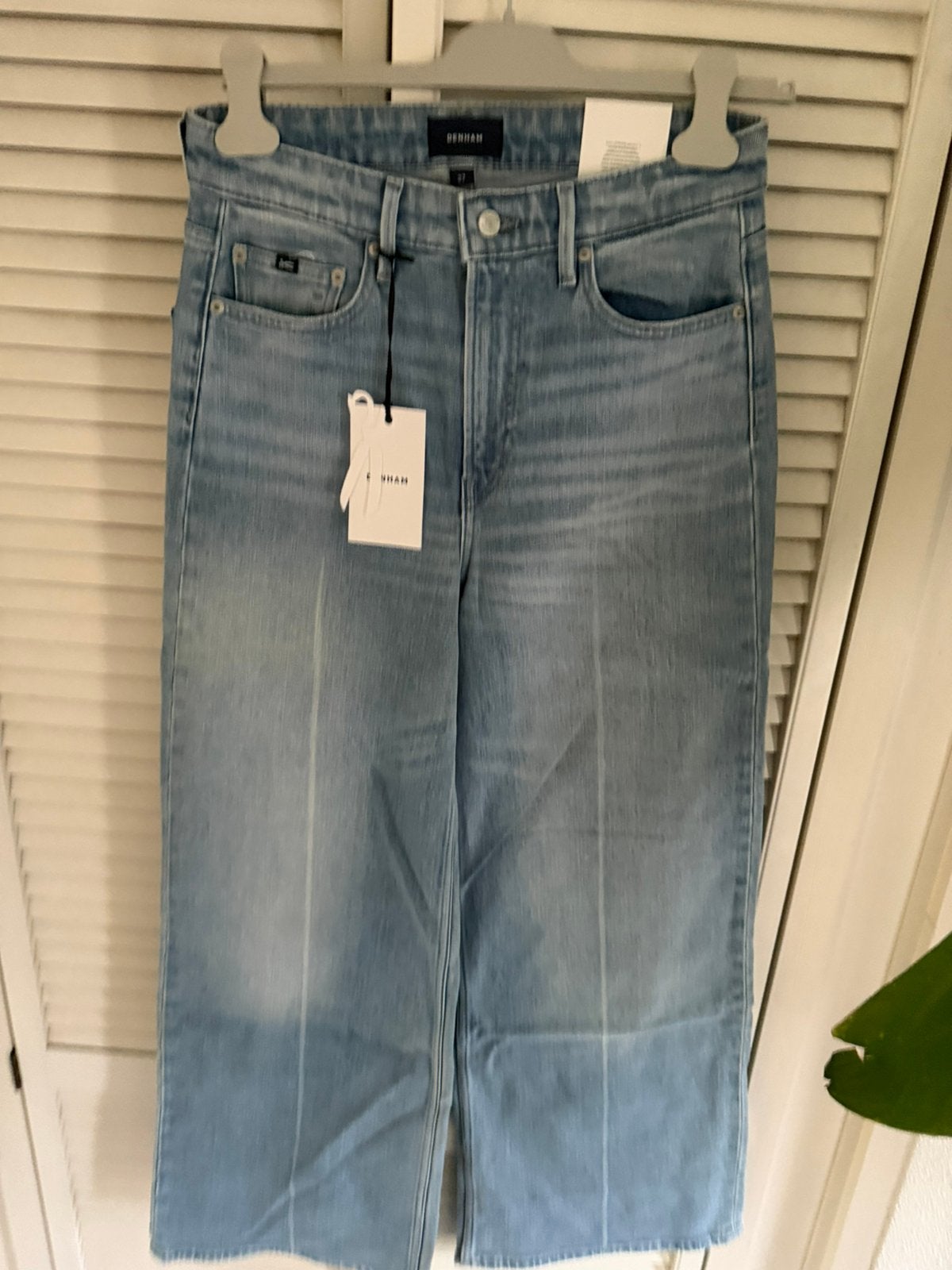 Nieuwe Denham Miku high wide leg 27-30, Verzenden, Nieuw, Blauw, W27 (confectie 34) of kleiner