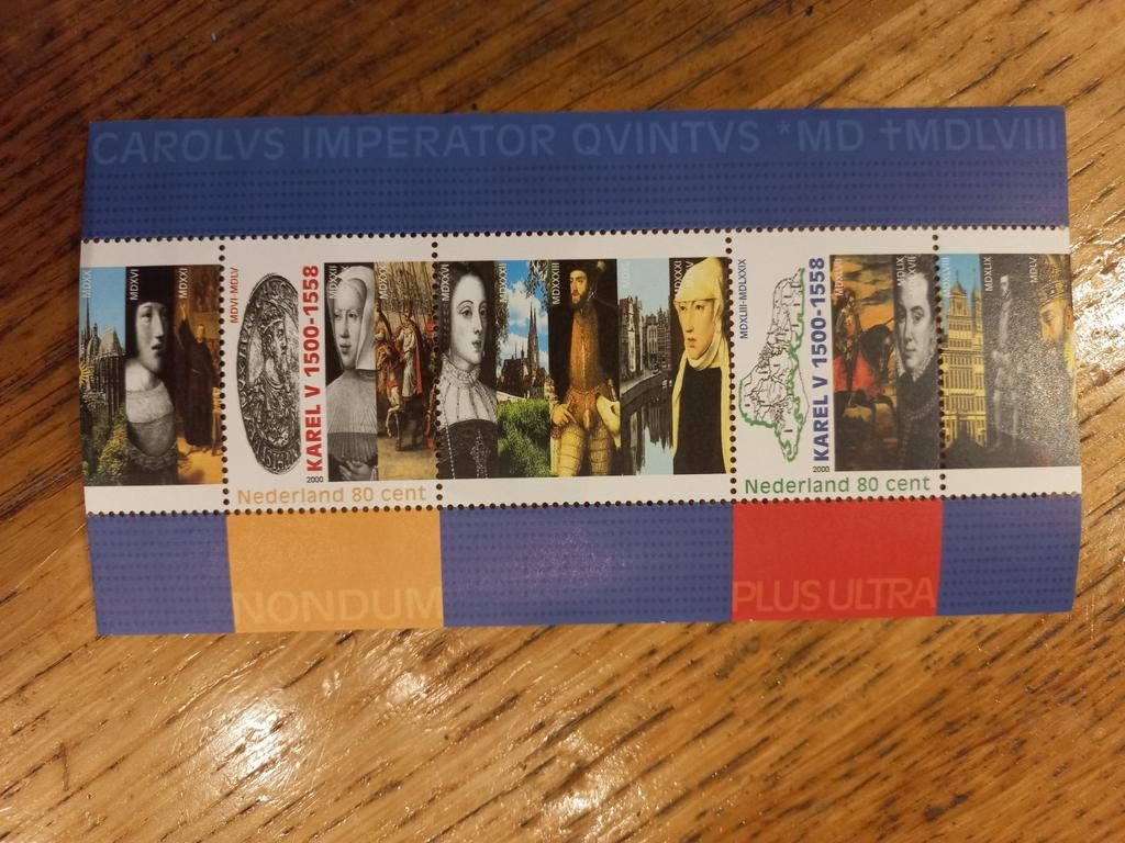Postfrisse postzegels Karel V 1500-1558 Nederland 80 cent, Postzegels en Munten, Postzegels | Nederland, Ophalen of Verzenden