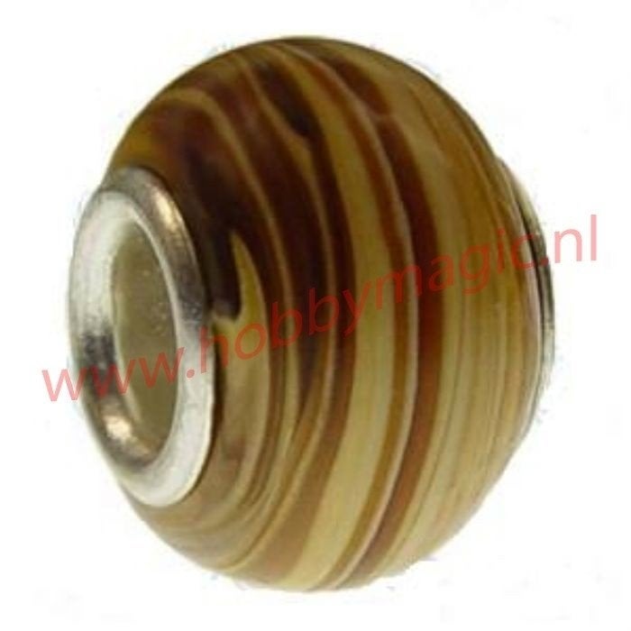 5 x Pandora style glasbead nr.17, Sieraden, Tassen en Uiterlijk, Bedels, Overige merken, Info@hobbymagic.nl, Hobbymagic, Nieuw