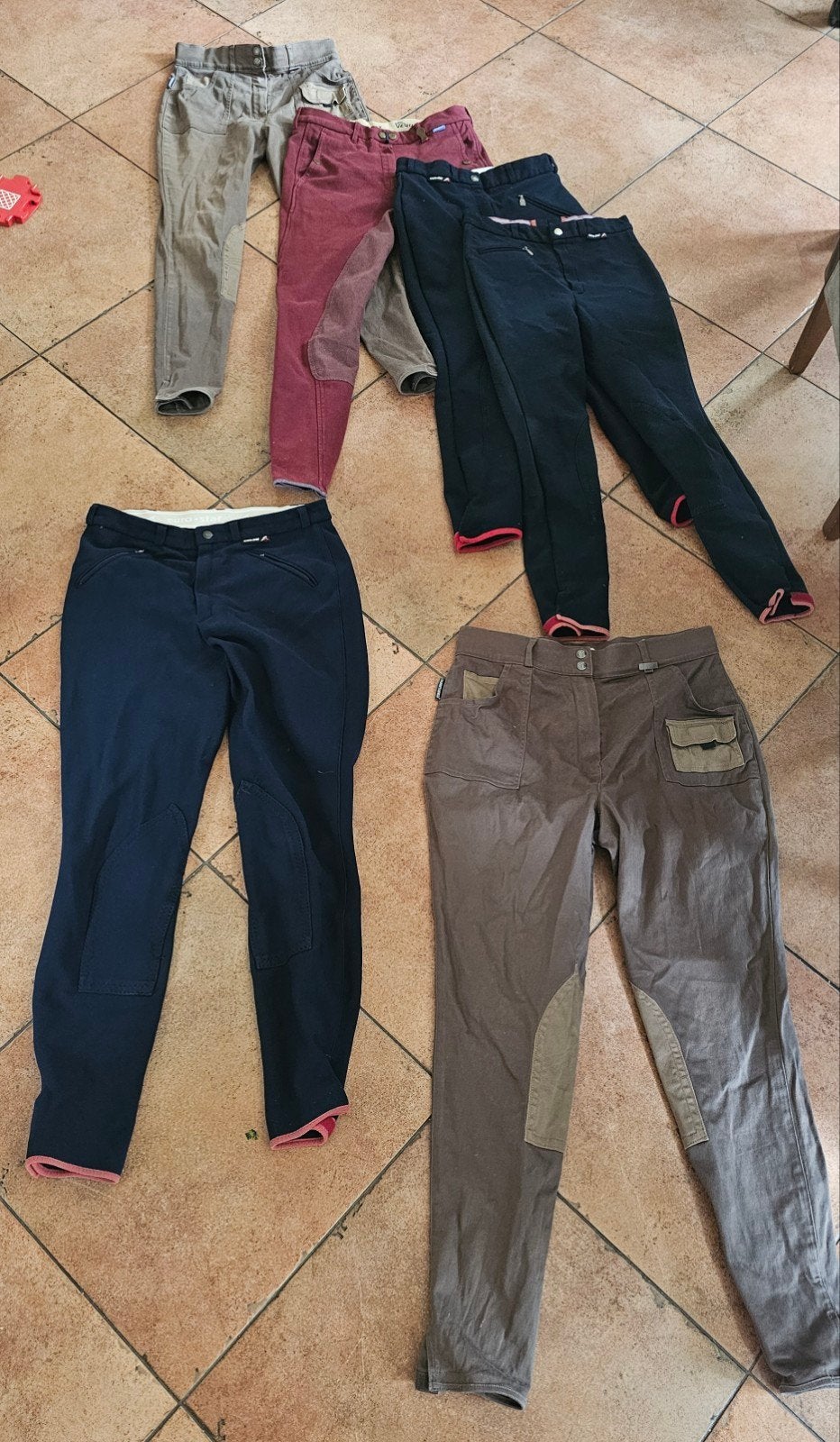 Paardrijbroeken dames 38-40-44 en 1 herenbroek, Dieren en Toebehoren, Paardrijkleding, Ophalen, Dressuur, Dames, Bovenkleding