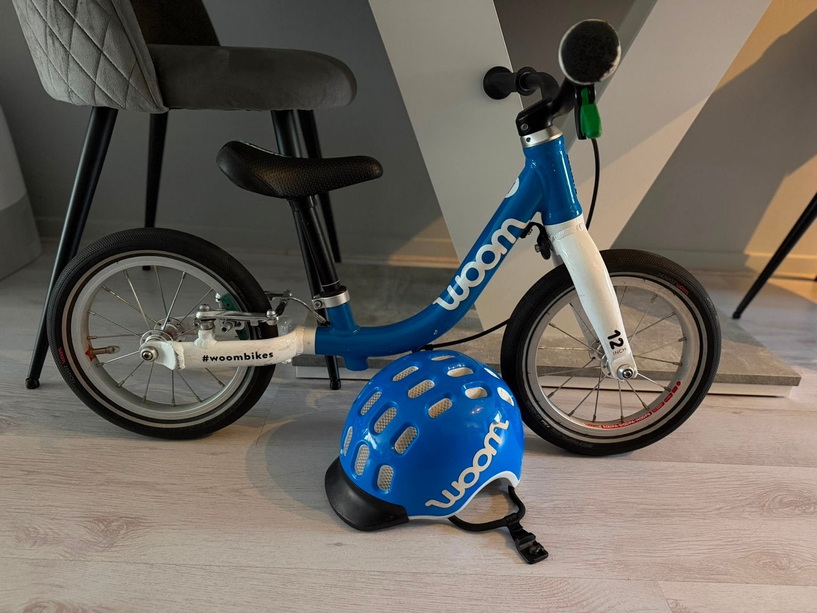 Woom 1 loopfiets, Fietsen en Brommers, Fietsen | Kinderfietsjes, Ophalen of Verzenden, Gebruikt, Velgrem, Minder dan 16 inch