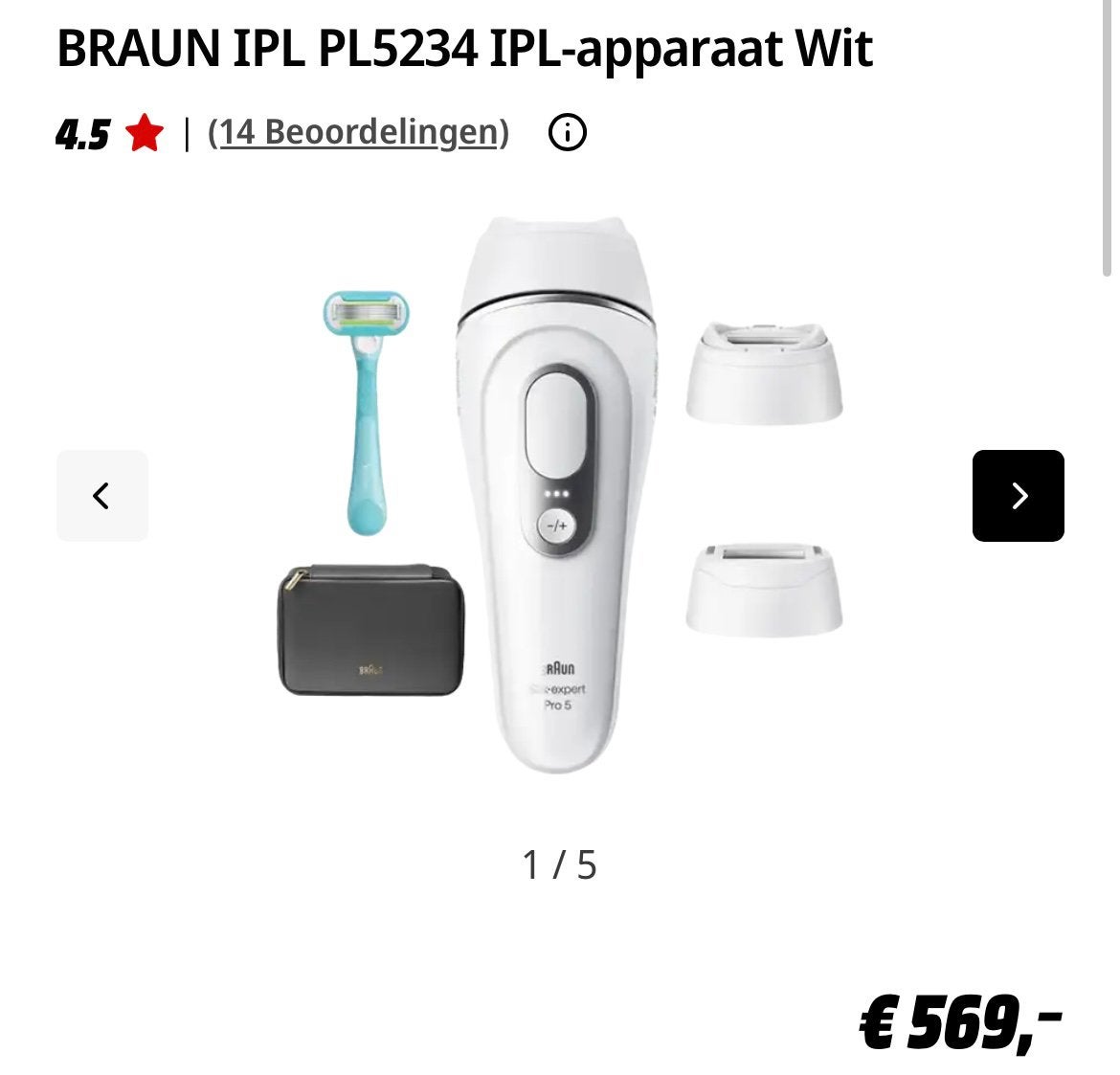 Braun Silk-expert Pro 5 PL5234 IPL - Nieuw compleet in doos, Ophalen, Nieuw