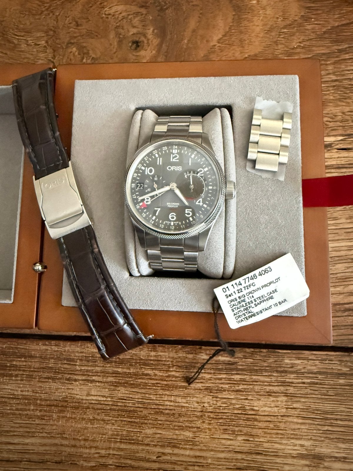 Oris Big Crown ProPilot Calibre 114, Ophalen of Verzenden, Zo goed als nieuw, Staal, Overige merken