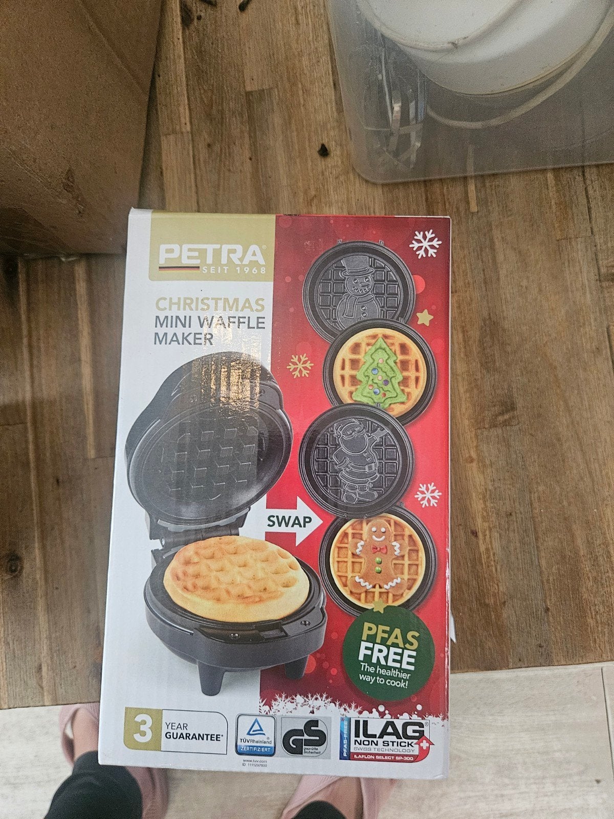Petra Kerst Mini Wafelijzer - Nieuw in doos, Ophalen of Verzenden, Nieuw