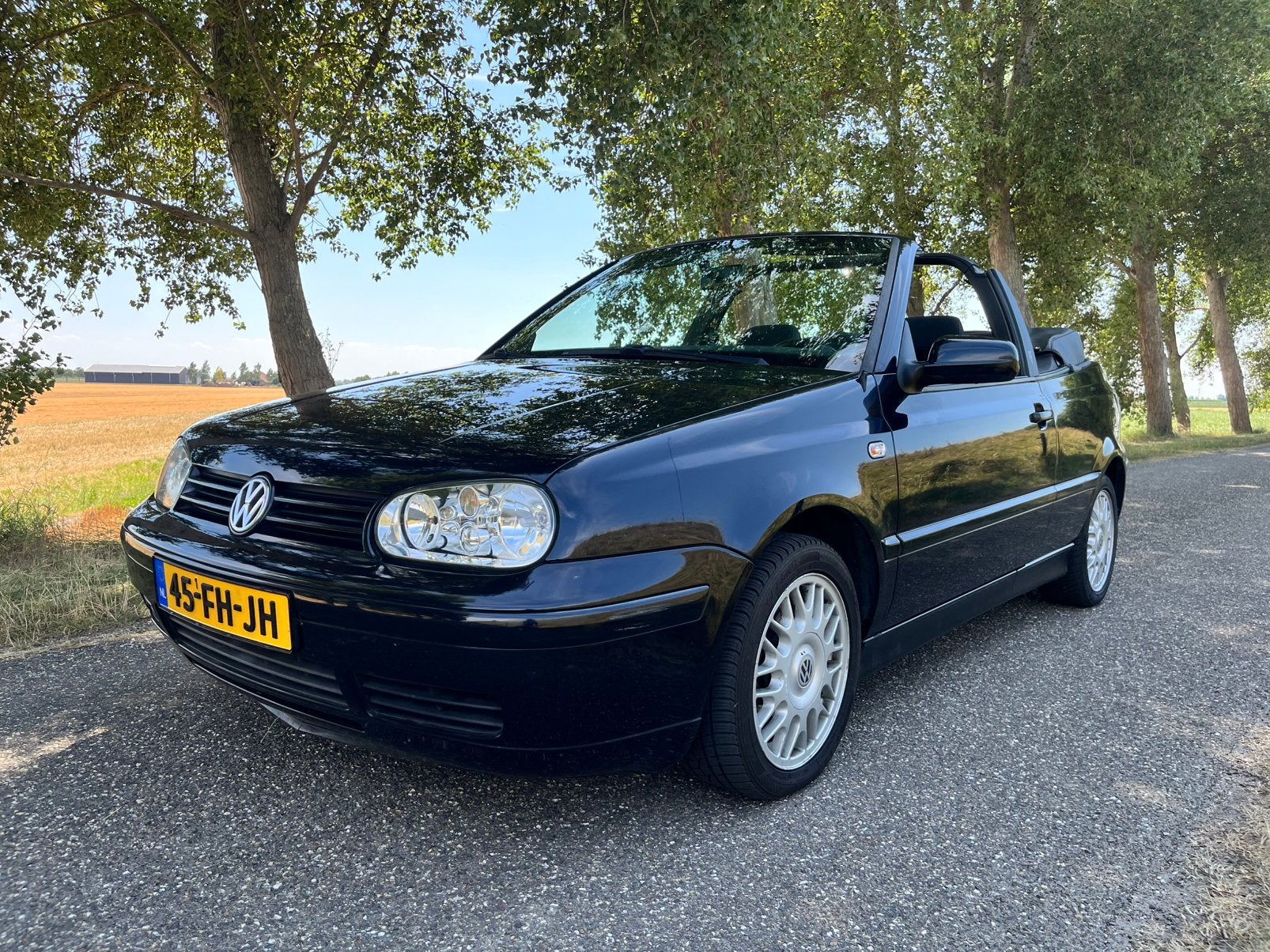 Volkswagen Golf 1.8 Cabriolet 55KW 2000 Blauw trekhaak, Ophalen of Verzenden, Golfkar