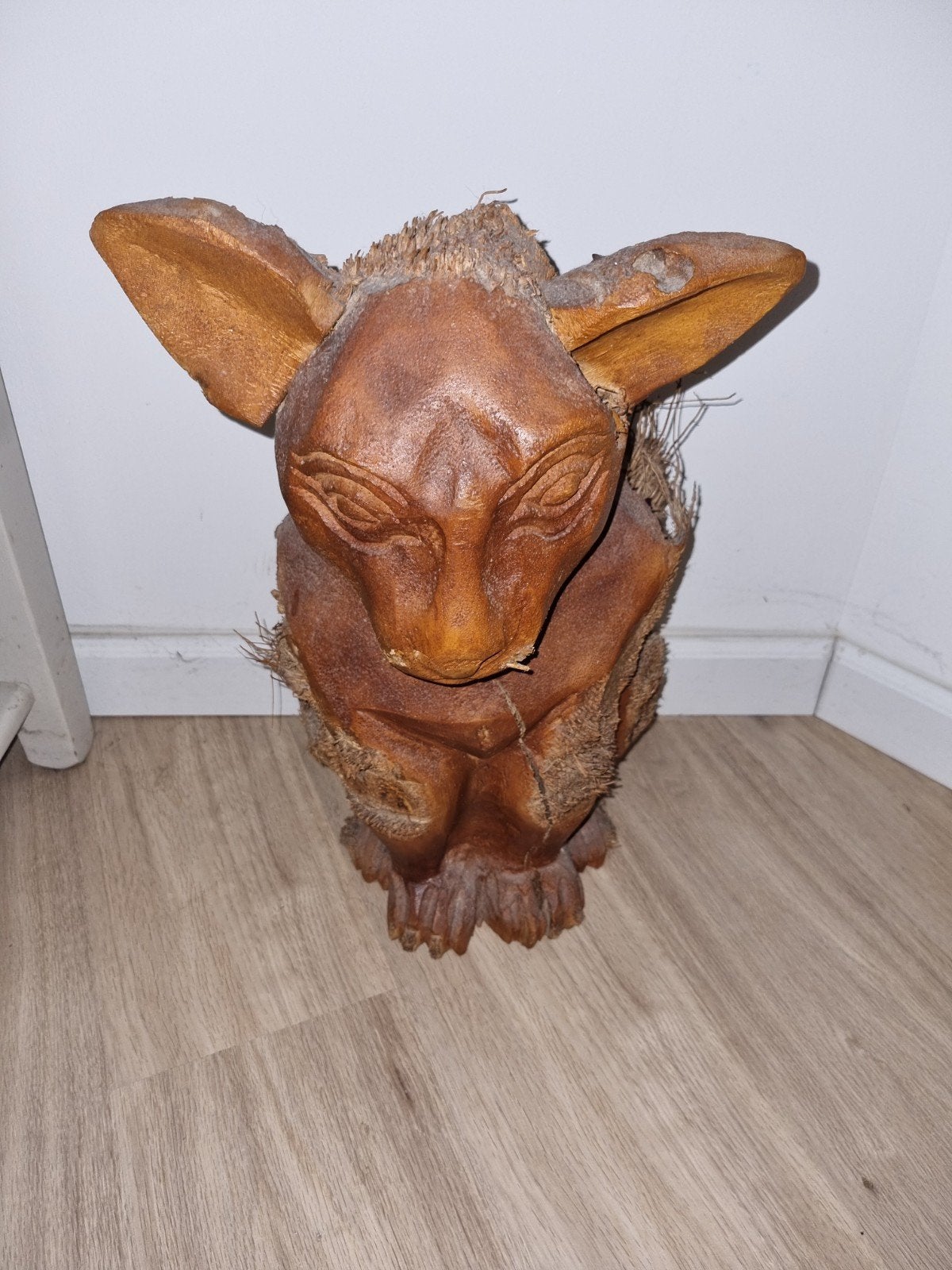Handgesneden kunstbeeld, Ophalen, Overige onderwerpen, Houtsnijwerk, 50 - 100 cm