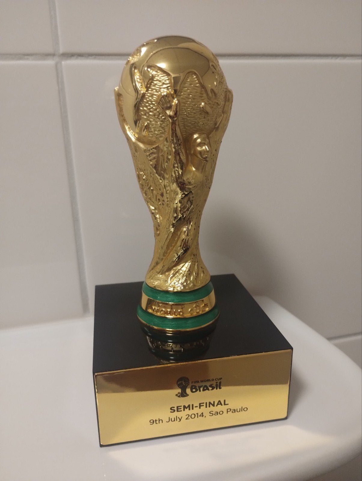 Fifa World Cup 2014 mini trofee Brazilië halve finale, Ophalen of Verzenden