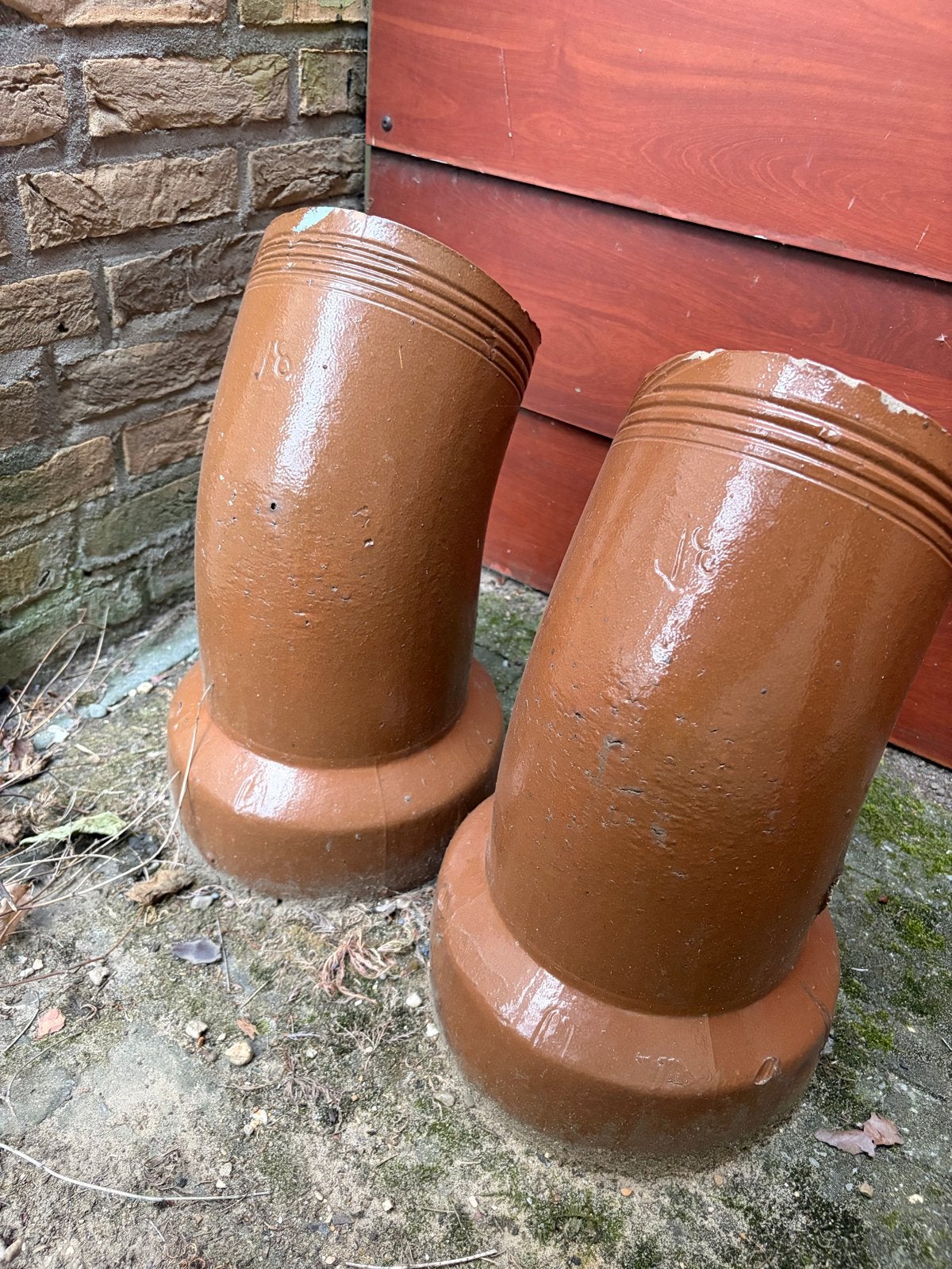 2x gresbuis ter decoratie, Tuin en Terras, Ophalen, Gebruikt