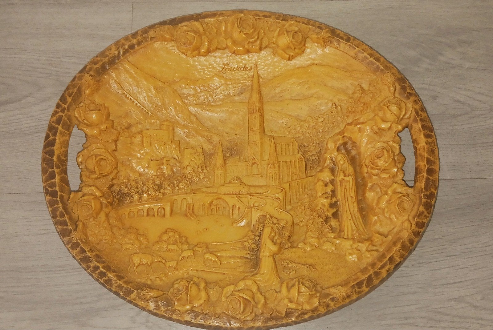 Vintage Lourdes wanddecoratie - Made in France, Ophalen of Verzenden