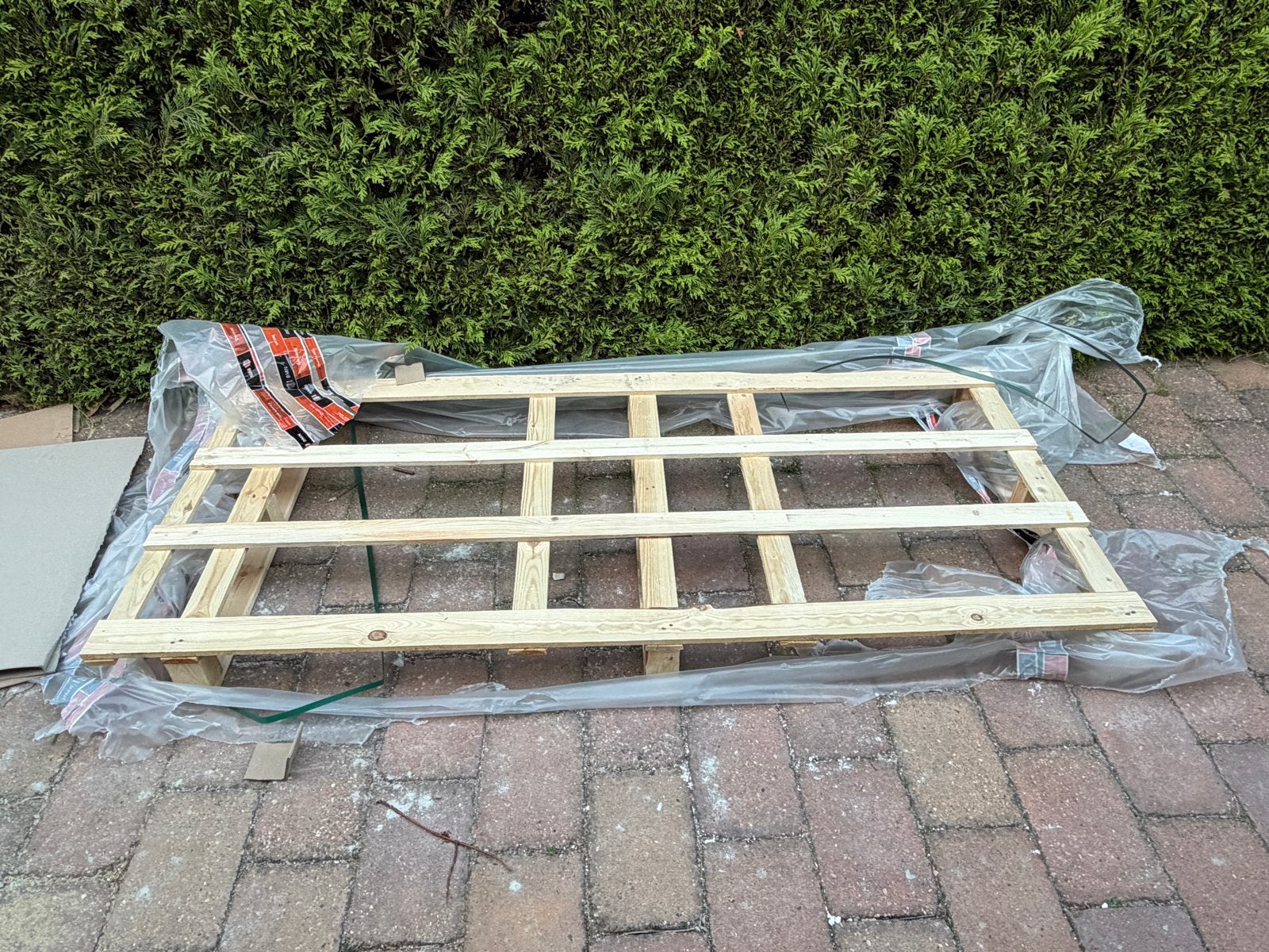 Houten pallet voor diverse toepassingen, Doe-het-zelf en Verbouw, Hout en Planken, Ophalen, Nieuw, 50 mm of meer, Minder dan 200 cm