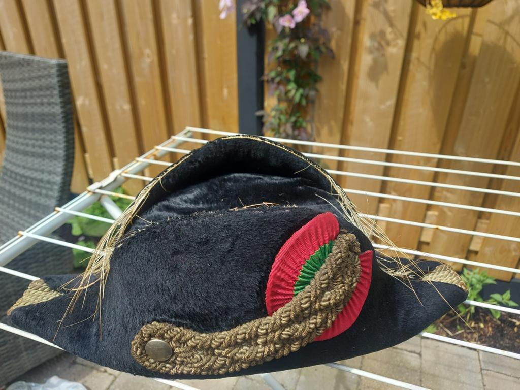 Mooie oude bijzondere Historische "Bicorne" hoed/steek, Ophalen of Verzenden