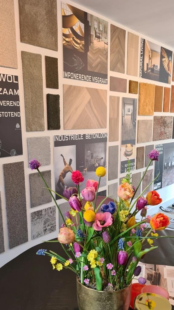 PVC VLOEREN & TAPIJT VLOERKLEDEN  HEUTINK WONEN GENEMUIDEN, Huis en Inrichting, Ophalen, Overige typen, Nieuw, Crème