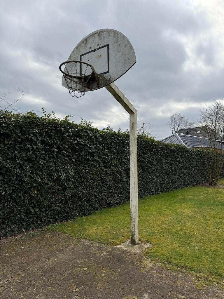 Basketbalpaal, Ophalen, Gebruikt, Ring, Bord of Paal