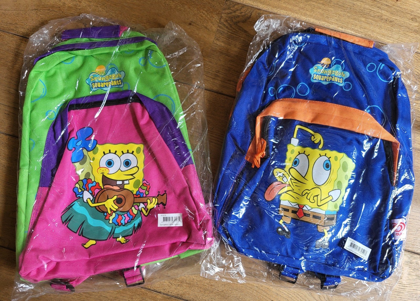 SPONGEBOB rugzakken - 2 soorten - NIEUW, Ophalen of Verzenden, Nieuw, Rugtas