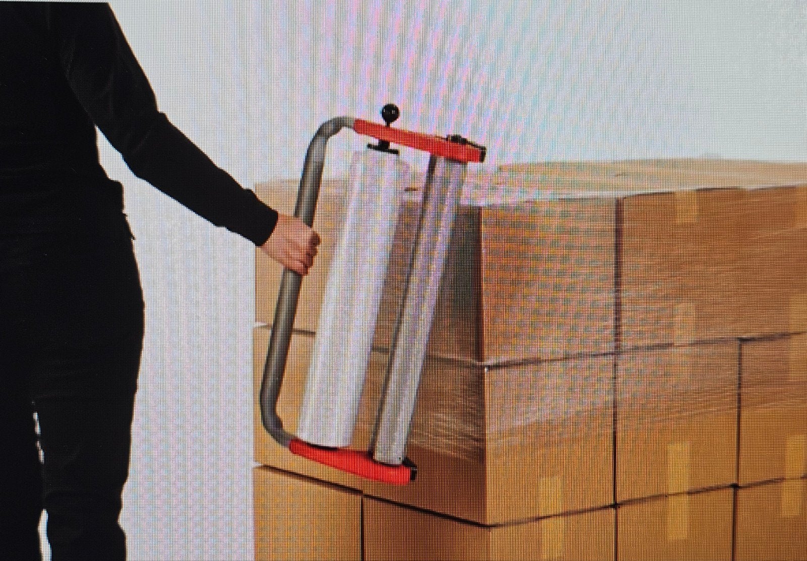 Fiber rapper dispenser (handwikkelfolie fiber film), Ophalen of Verzenden, Gebruikt