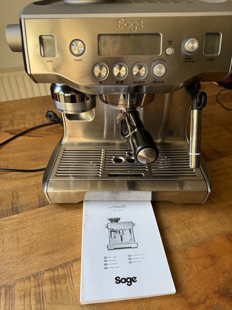 Sage The Oracle koffiemachine geschikt voor onderdelen, Witgoed en Apparatuur, Gebruikt, Espresso apparaat, Afneembaar waterreservoir