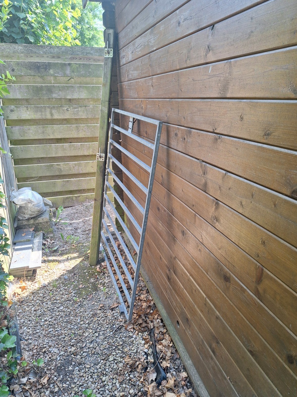 Gebruikt ijzeren hekwerk met poort, Ophalen, Met poort, Gebruikt, Tuinhek