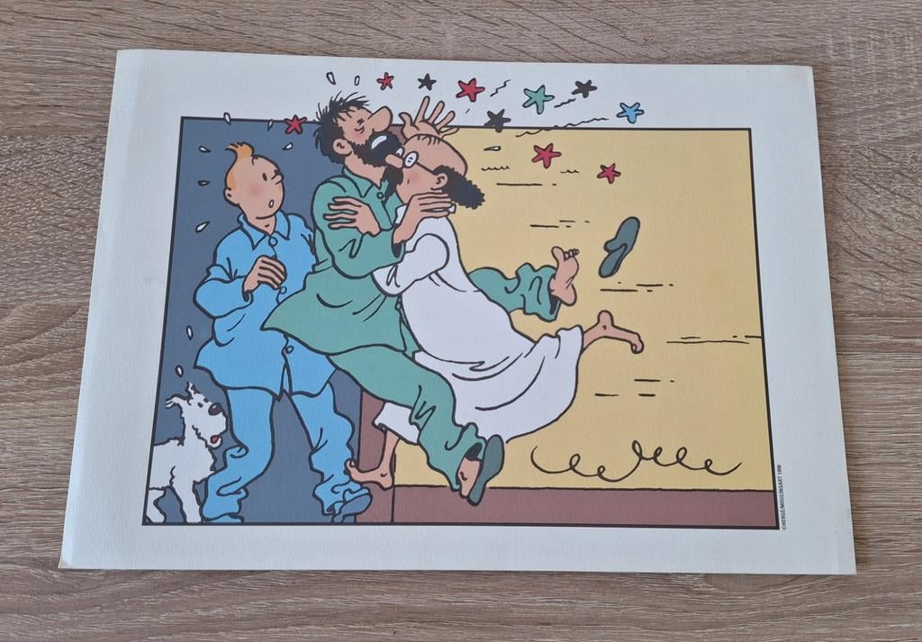Kuifje prent - Rencontre (ontmoeting), Eén stripboek, Ophalen of Verzenden, Gelezen, Hergé