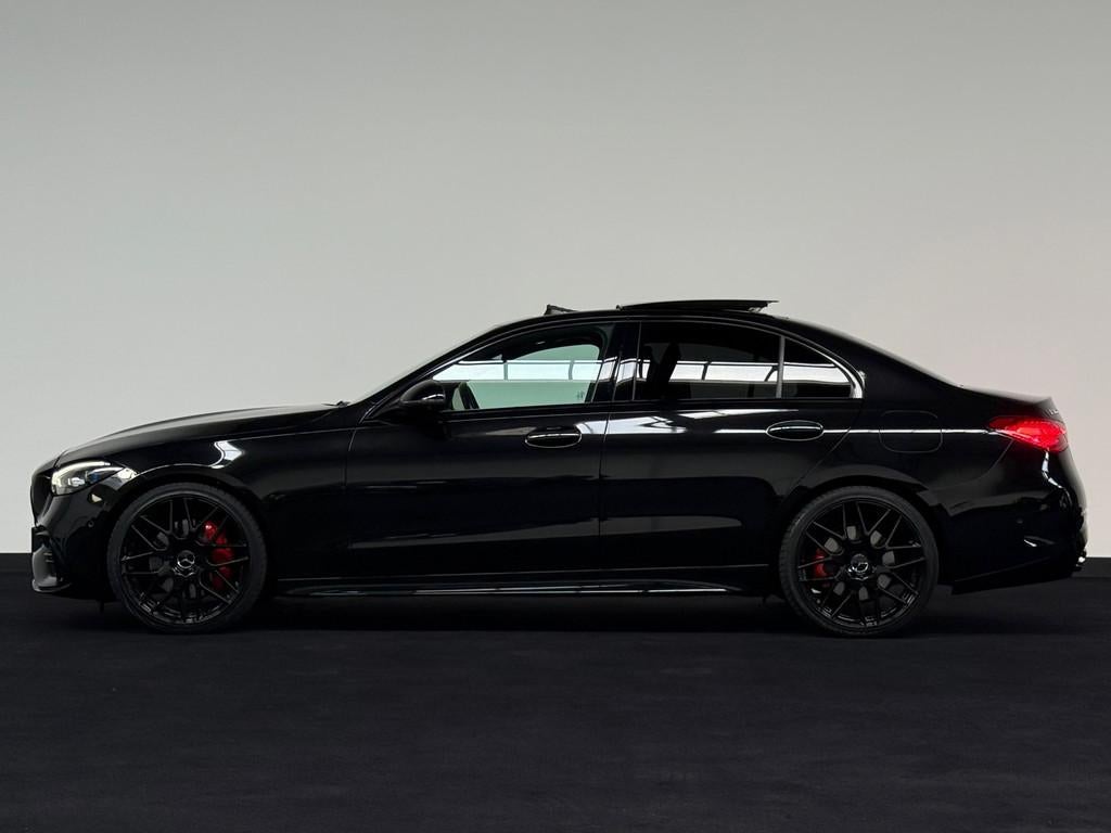 Mercedes-Benz C-klasse 300 e AMG C63 Pano Digital Sfeer 360, Gebruikt, Zwart, 4 cilinders, Met garantie (alle)