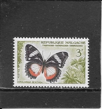 Madagaskar vlinder, Ophalen of Verzenden, Overige landen, Postfris