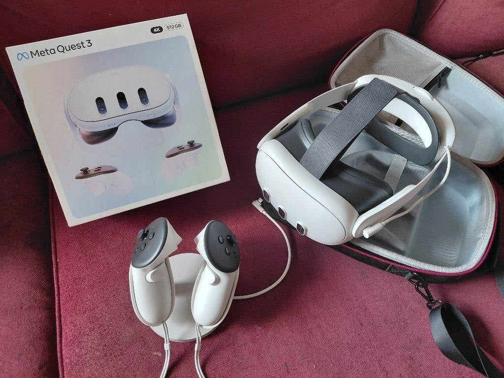 Meta Quest 3 512GB, Spelcomputers en Games, Virtual Reality, Ophalen of Verzenden, Zo goed als nieuw, VR-bril, Overige platformen